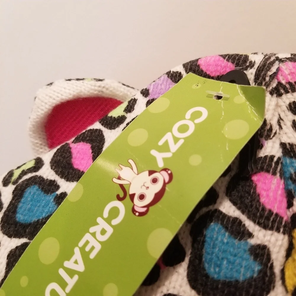 Cozy Creatures Winter Hat Colorful Animal Print
